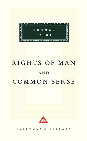 Cover image from Everyman's Library edition of Rights of Man and Common Sense