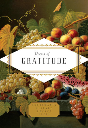 Cover image from Everyman's Library Pocket Classics 2017 edition of Poems of Gratitude  by [Themes]